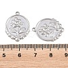 304 Stainless Steel Pendants Cabochon Settings STAS-L317-30P-3