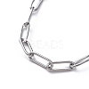 304 Stainless Steel Paperclip Chain Necklaces NJEW-JN02667-2