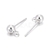 925 Sterling Silver Ear Stud Findings STER-K167-042D-S-2