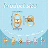 40Pcs 2 Colors Ion Plating(IP) 304 Stainless Steel Earplug Accessories STAS-UN0062-88-3