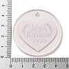 Mother's Day Opaque Acrylic Pendants BACR-C001-02D-3