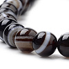 Natural Striped Agate/Banded Agate Beads Strands G-S259-04A-8mm-3