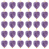 SUPERFINDINGS 30Pcs Natural Lepidolite/Purple Mica Stone Pendants FIND-FH0004-65-1