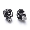 Halloween 304 Stainless Steel European Beads STAS-M274-117AS-2