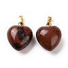 Natural Mahogany Obsidian Pendants G-I311-A24-G-1