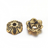 6-Petal Tibetan Style Alloy Flower Bead Caps LS-TIBE-S220-AG-RS-2