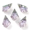 Embossed Glass Rhinestone Pendants GLAA-J101-01A-001VL-1