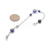 Evil Eye Lampwork Pointed Dowsing Pendulums PALLOY-JF02088-3