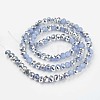Electroplate Glass Beads Strands EGLA-A034-J4mm-M07-2