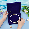 Velvet Pearl Necklace Storage Gift Boxes CON-WH0086-128B-3