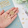 50Pcs 5 Style Rack Plating Brass Charms KK-FH0004-69-3