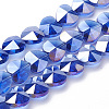 Electroplate Glass Beads LS-EGLA-Q091-10mm-A07-1