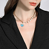 20Pcs 5 Colors Clam Shell & Glass Seed Beaded Pendants FIND-BBC0004-23-5