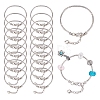 Brass European Style Bracelet Making MAK-SC0001-09-1