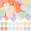 50Pcs Opaque Acrylic Beads SACR-SC0001-29-1