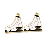 304 Stainless Steel Enamel Pendants STAS-L300-012G-24-1