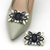 Alloy Glass Detachable Shoe Buckle Clips FIND-WH0423-73P-02-5