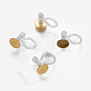 304 Stainless Steel Clip-on Earring Components STAS-WH0012-01G-1