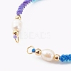 Segment Dyed Polyester Thread Braided Bead Bracelet Making AJEW-JB00918-01-2