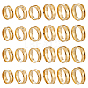 24Pcs 6 Styles 201 Stainless Steel Grooved Finger Ring Settings STAS-ME0003-12G-1