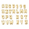 Brass Slide Charms KK-E802-33G-1