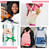 6Pcs 6 Colors Polyester Bowknot Pendant Decoration KEYC-AR00003-6
