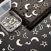 60Pcs 10 Style 304 Stainless Steel Pendants STAS-FS0001-14P-5