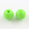 Round Opaque Acrylic Beads SACR-R865-10mm-06-1