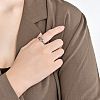 Heart 304 Stainless Steel Finger Rings for Women FS-WGDCCF4-14-2