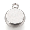 Tarnish Resistant 304 Stainless Steel Pendant Cabochon Settings LS-STAS-K202-03B-P-2