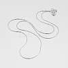 Rhodium Plated 925 Sterling Silver Coreana Chain Necklaces STER-M086-17B-2