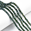 Electroplate Glass Beads Strands EGLA-A034-T4mm-B28-1
