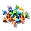 UV Plating Opaque Acrylic European Beads SACR-Z007-01Y-1