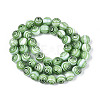 Handmade Millefiori Glass Round Beads Strands LK-R004-93C-2