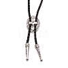 Oval Synthetic Turquoise Laria Necklace for Men Women NJEW-WH0011-17AS-3
