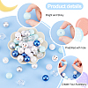 1 Set Mixed Style Acrylic Round Beads Sets SACR-PH0001-52G-4