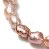 Natural Pearl Stretch Bracelets for Women Girl BJEW-JB06855-01-4