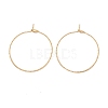 Ion Plating(IP) 316 Surgical Stainless Steel Hoop Earrings Findings STAS-D183-02G-02-1