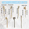 12Pcs 6 Style Fox & Phoenix & Swan & Fish & Dragon Tibetan Style Alloy Bookmarks FIND-SC0006-62-2
