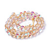 Synthetic Moonstone Beads Strands G-F143-10mm-15-2