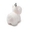 Flocky Anima Resin Pendants with Platinum Iron Loop FIND-S001-13H-2
