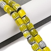 Handmade Lampwork Chevron Beads Strands LAMP-K041-01B-24-2