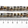 Electroplate Glass Beads Strands EGLA-H108-01A-HP02-4