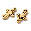 Ion Plating(IP) 304 Stainless Steel Charms STAS-F292-01G-2