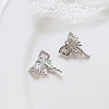Alloy Cubic Zirconia Pendants INS-PW0001-12A-P-1