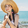 3 Pairs 3 Colors Alloy Flamingo Chandelier Earrings EJEW-AN0004-43-6