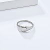 Heart 304 Stainless Steel Finger Rings for Women FS-WGDCCF4-02-1