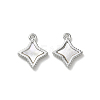 Brass Natural Shell Pendants KK-P355-21P-1