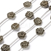 Natural Pyrite Beads Strands G-I194-34-1