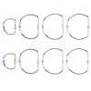 8Pcs 4 Styles Iron Screw Carabiner Lock Charms FIND-FH0014-46-1